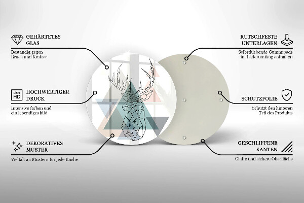 Cutting board Abstract deer