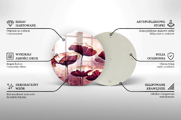 Cutting board Painting flowers