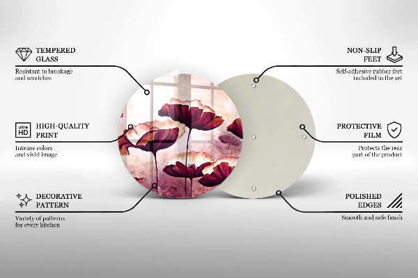 Cutting board Painting flowers
