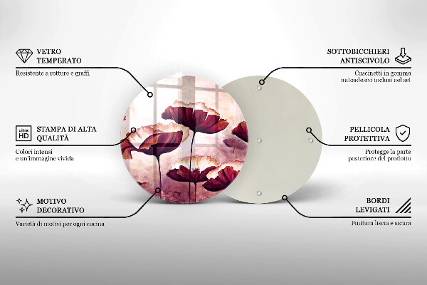 Cutting board Painting flowers