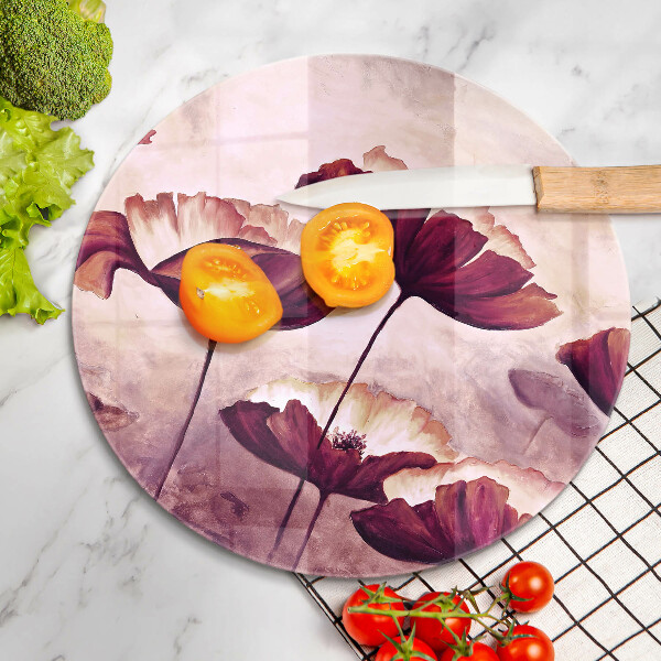 Cutting board Painting flowers