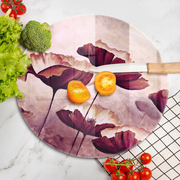 Cutting board Painting flowers