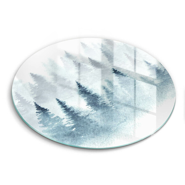 Cutting board Painted winter forest