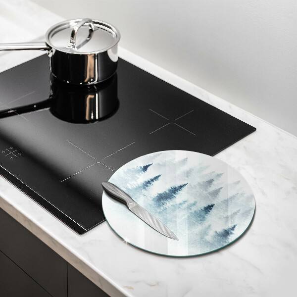 Cutting board Painted winter forest
