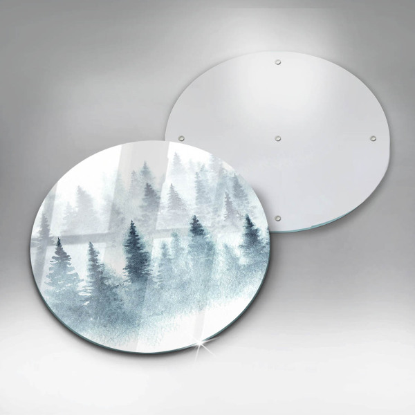 Cutting board Painted winter forest