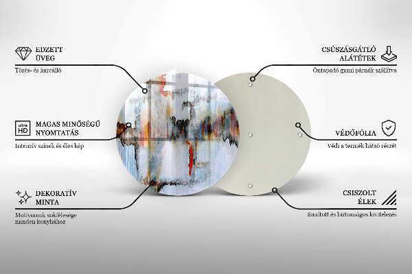 Chopping board Paints abstraction