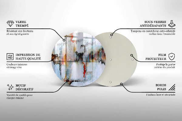 Chopping board Paints abstraction