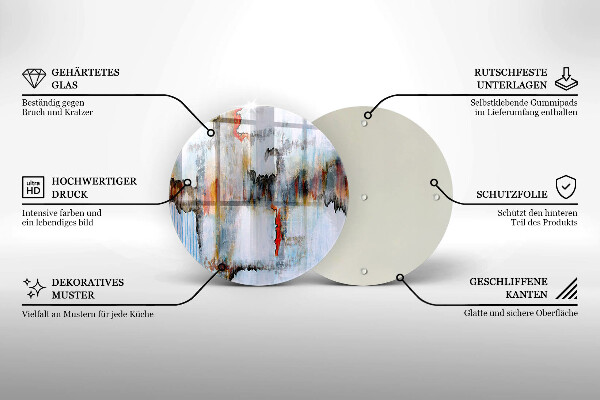 Chopping board Paints abstraction