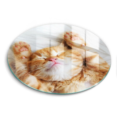 Glass worktop saver Little sweet kitty