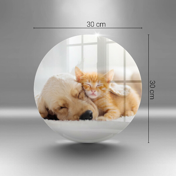 Kitchen worktop protector Animals dog and cat