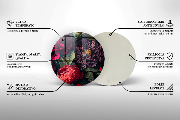 Chopping board Beautiful flowers