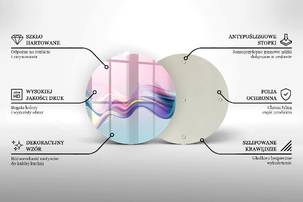 Cutting board Pastel abstraction