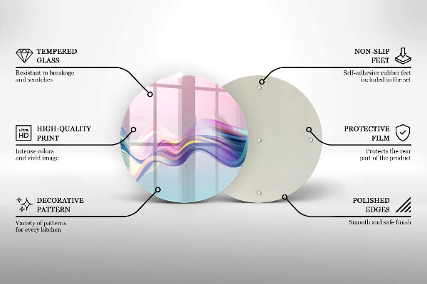 Cutting board Pastel abstraction