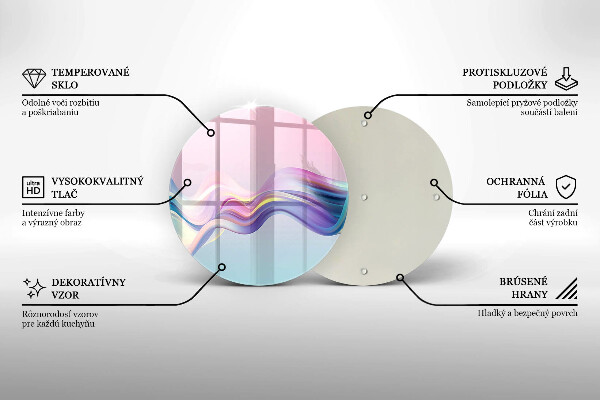Cutting board Pastel abstraction