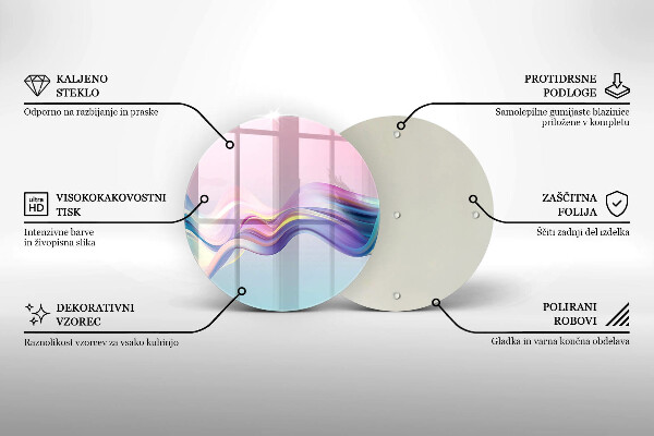 Cutting board Pastel abstraction