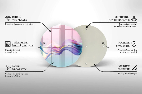 Cutting board Pastel abstraction