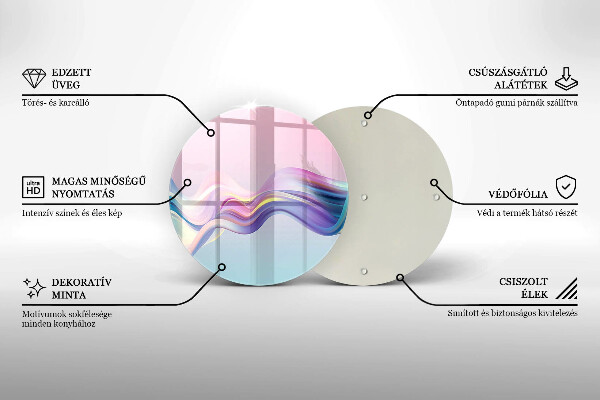Cutting board Pastel abstraction