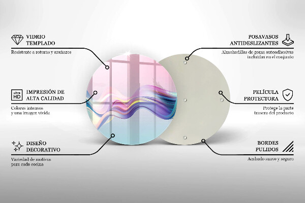 Cutting board Pastel abstraction