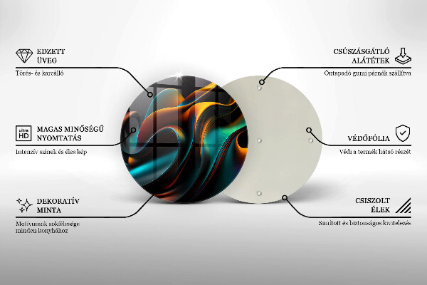 Chopping board Colorful abstraction