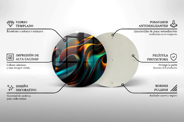 Chopping board Colorful abstraction