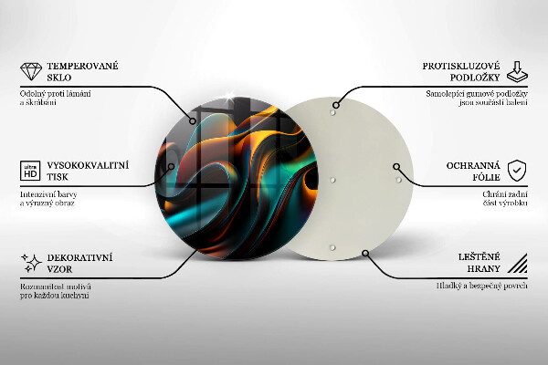 Chopping board Colorful abstraction