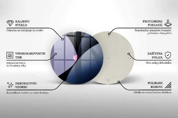 Glass worktop saver Abstraction shapes