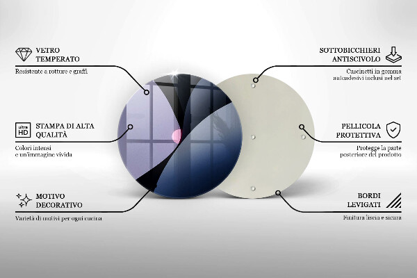 Glass worktop saver Abstraction shapes
