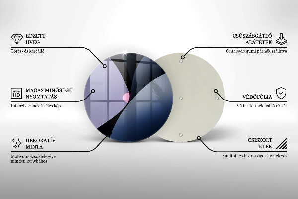 Glass worktop saver Abstraction shapes