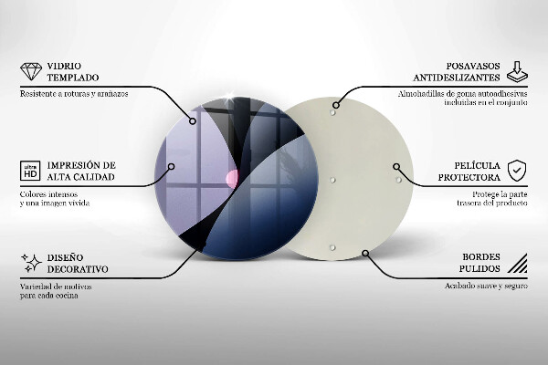 Glass worktop saver Abstraction shapes