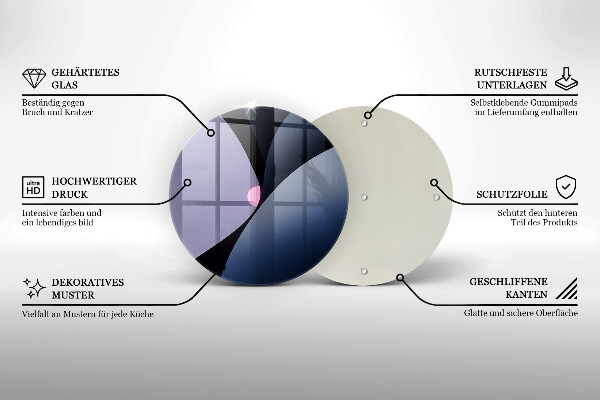 Glass worktop saver Abstraction shapes