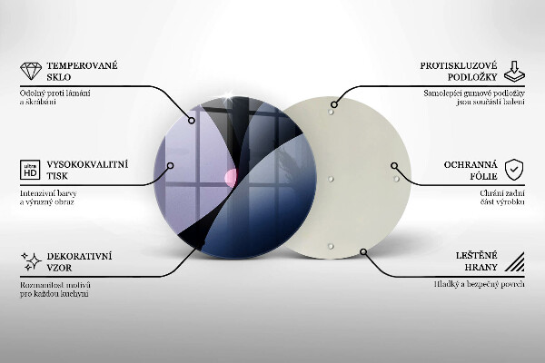 Glass worktop saver Abstraction shapes