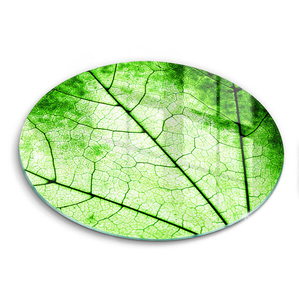 Glass worktop saver Decorative leaf