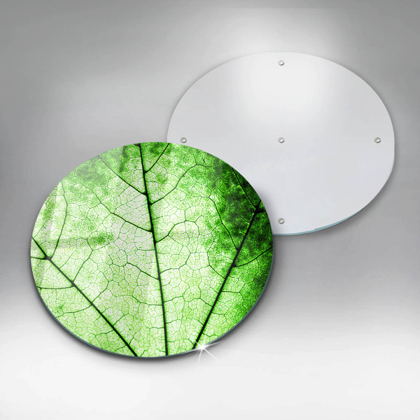 Glass worktop saver Decorative leaf