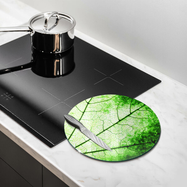 Glass worktop saver Decorative leaf
