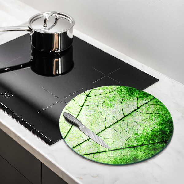 Glass worktop saver Decorative leaf