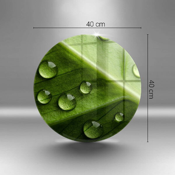 Glass worktop saver Nature Rosa and Leaf