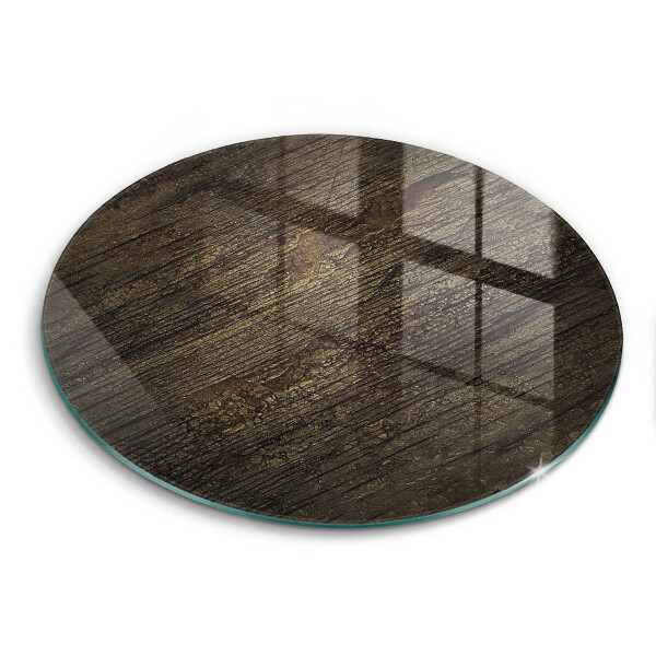 Glass worktop saver Wood texture