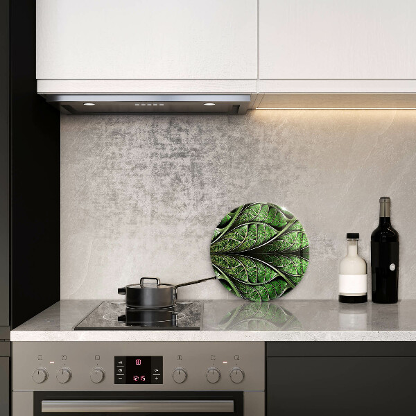 Chopping board glass Vein leaf structure