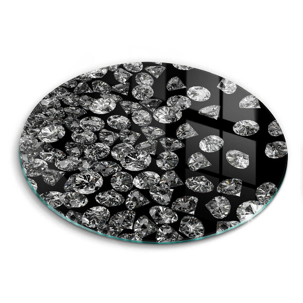 Chopping board glass Diamonds