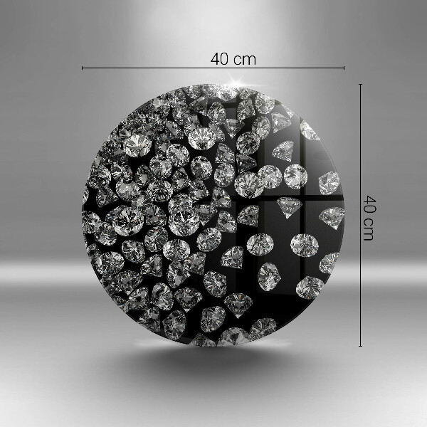 Chopping board glass Diamonds