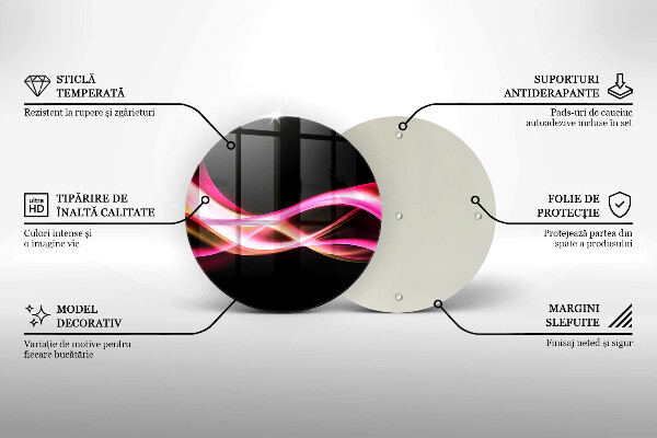 Chopping board Neon Smoke abstraction