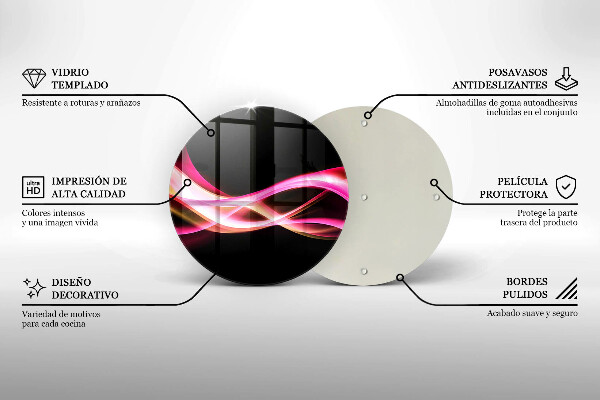 Chopping board Neon Smoke abstraction