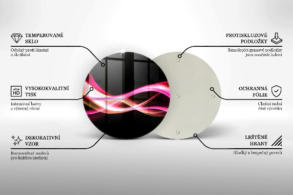 Chopping board Neon Smoke abstraction