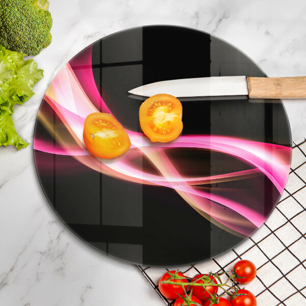 Chopping board Neon Smoke abstraction