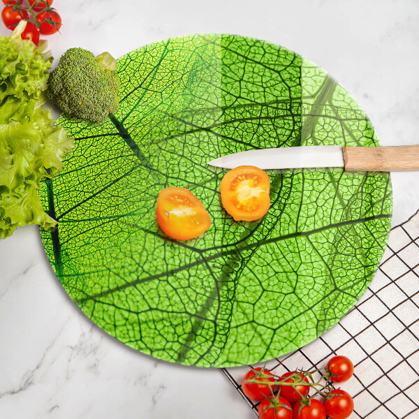 Glass worktop protector Natura leaves