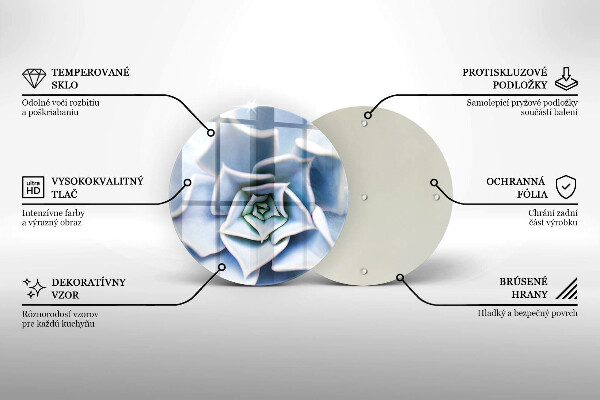 Glass worktop protector Flower plant