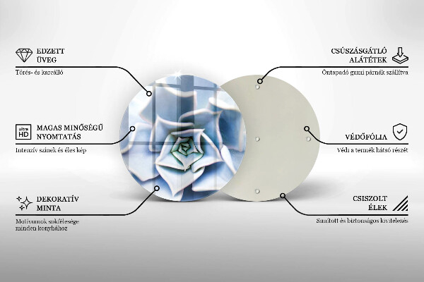 Glass worktop protector Flower plant