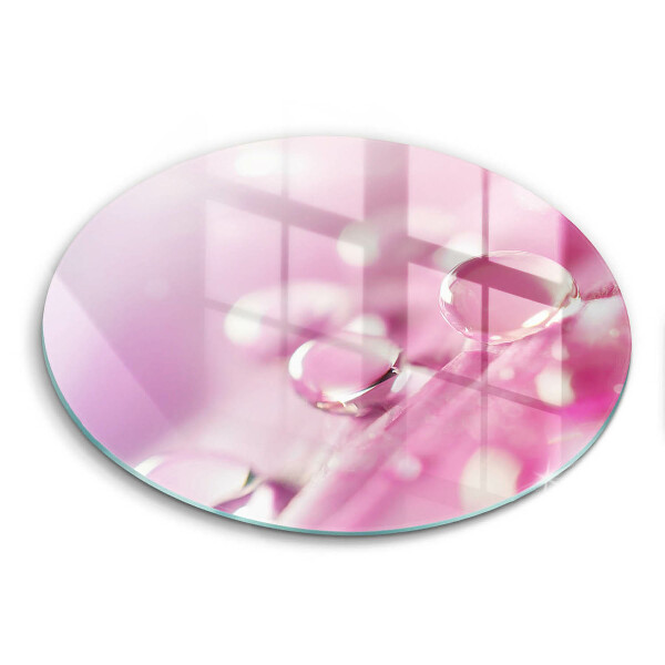 Glass worktop protector Rosa flower petals