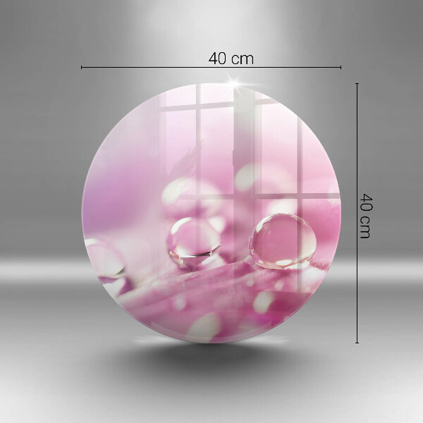 Glass worktop protector Rosa flower petals