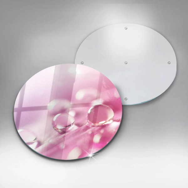 Glass worktop protector Rosa flower petals